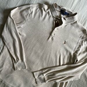 PoloRalph Lauren Pima Soft Touch long sleeve shirt beige